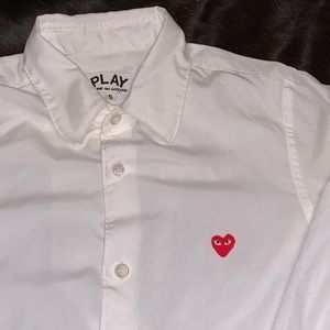 Comme Des Garçons PLAY white shirt